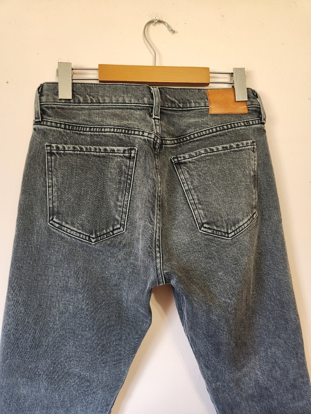 Citizens of Humanity Emerson Slim Boyfriend Jeans Grey Distressed Size 24 - Picture 4 of 10